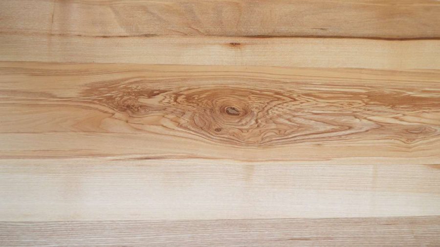 close up of grain in ash floor board