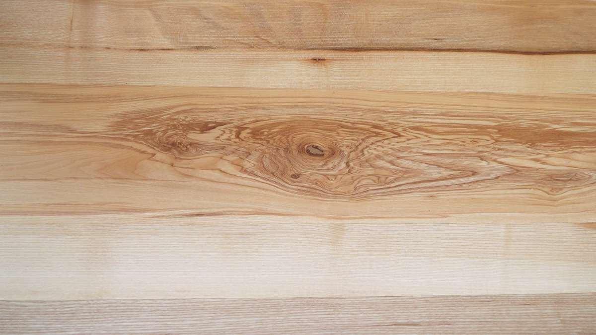 close up of ash grain boards