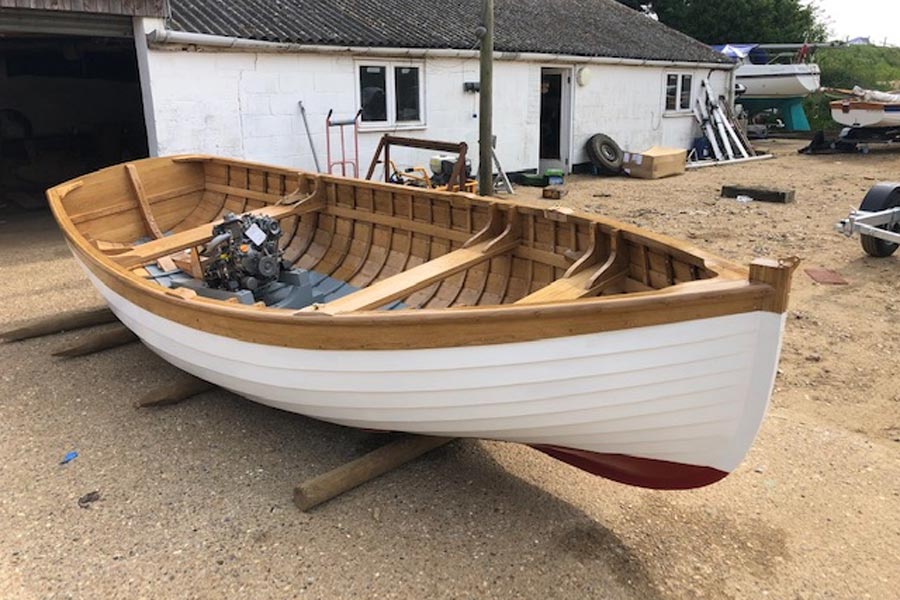 Oak clinker boat