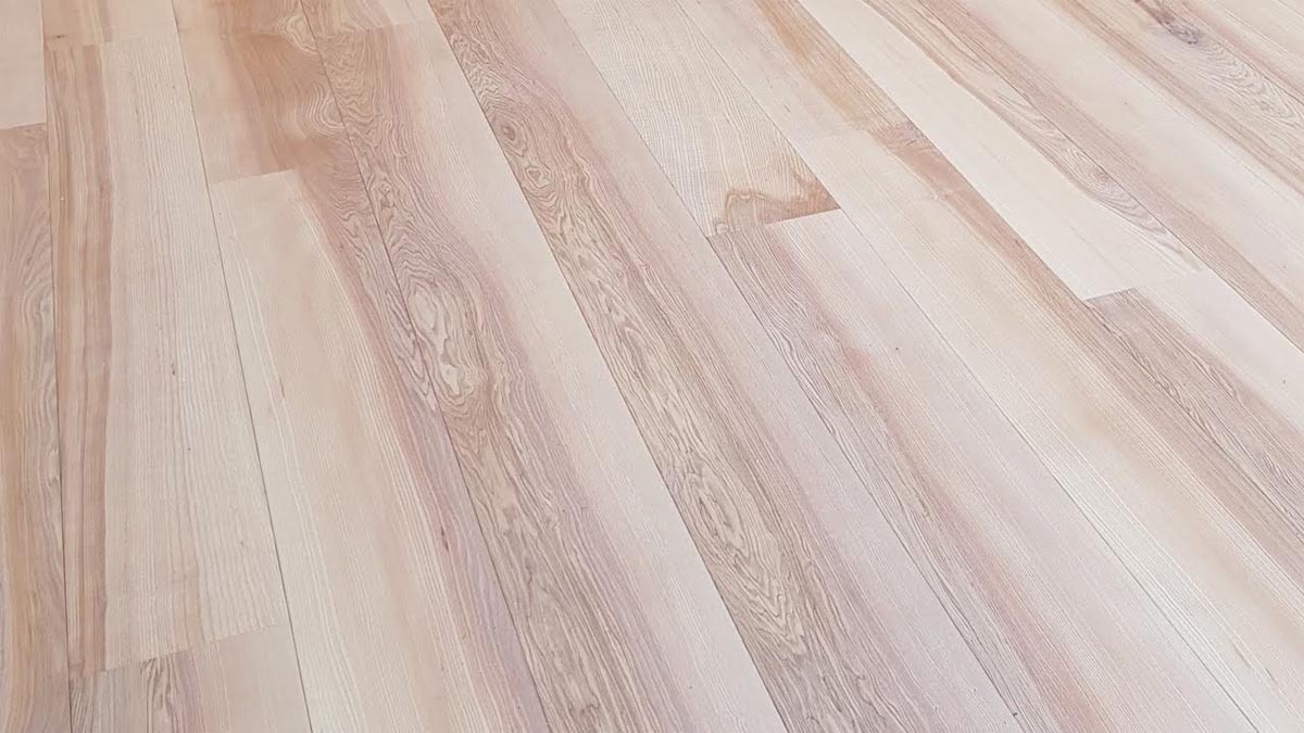 light wood flooring boards in a room