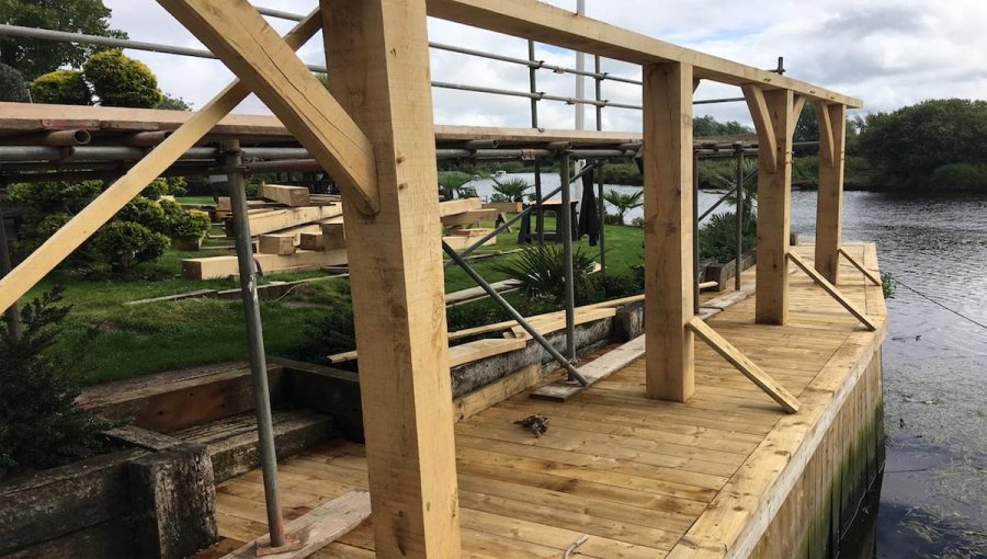 Structural Grade Green Oak For Boat House